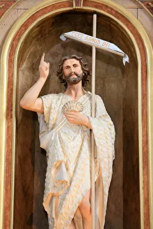 Saints Prints: John the Baptist, Haute-Savoie, France, Europe