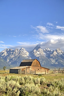 Teton Range Prints: John Moulton Homestead, Barn dating from the 1890s