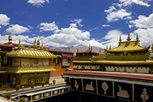 Jokhang Temple, the most revered religious structure, Lhasa, Tibet, China, Asia