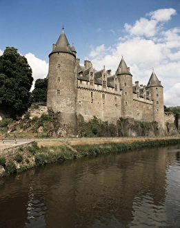 Chateau Prints: Josselin castle, Bretagne (Brittany), France, Europe