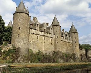 Chateaux Prints: Josselin castle, Josselin, Brittany, France, Europe