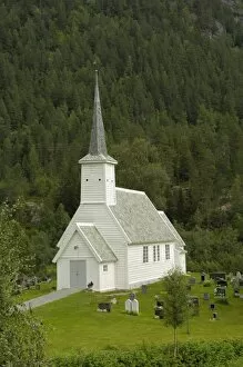 Images Dated 30th July 2010: Jostedal church, Sogn og Fjordane, Norway, Scandinavia, Europe
