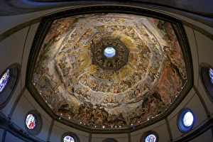 Painted Image Prints: Last Judgement frescoes of the dome of Brunelleschi, by Vasari and Zuccari