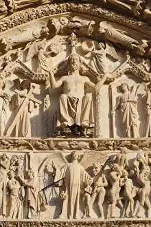 Portal Prints: The Last Judgement, Western portal, Bourges Cathedral, UNESCO World Heritage Site, Cher