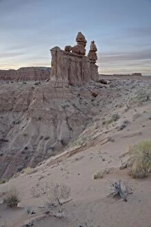 Images Dated 8th May 2010: The Three Judges at dawn, Goblin Valley State Park, Utah, United States of America