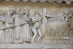 Images Dated 10th May 2008: The Last Judgment, north wing of Reims Cathedral, UNESCO World Heritage Site