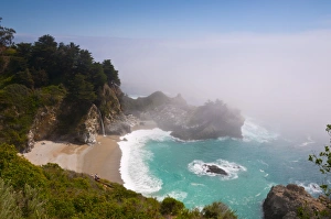 Look Out Prints: Julia Pfeiffer Burns State Park, McWay Waterfall, Highway 1, California