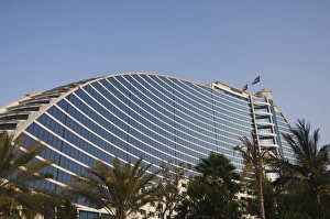 Palm trees, Jumeirah Beach, Dubai, United Arab Emirates, Middle East