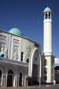 Mozambique Prints: Jumma Masjid mosque, in the oldest part of Maputo, Mozambique, Africa