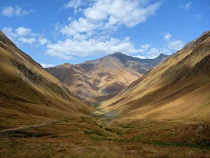 The Juta to Roshka trail via Chaukhi Pass, Stepantsminda, Kazbegi, Georgia (Sakartvelo)