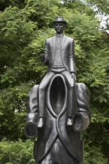Images Dated 29th May 2007: Kafka statue, Old Town, Prague, Czech Republic, Europe