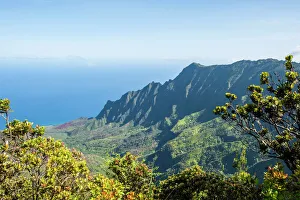 Kauai Prints: Kalalau Valley, Napali Coast State Park Kauai, Hawaii, United States of America, Pacific