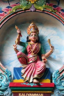 Text Prints: Kaliamman, the same deity as Sri Mariamman, the mother goddess, Mariamman Hindu Temple