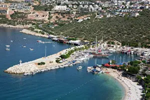 Docked Prints: Kalkan Marina, Kalkan, Antalya, Turkey
