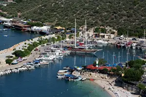 Yachts Prints: Kalkan Marina, Kalkan, Antalya, Turkey