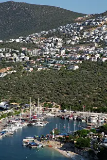 Yachts Prints: Kalkan Marina, Kalkan, Antalya, Turkey