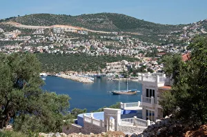 Asia Minor Prints: Kalkan, a popular tourist resort, Antalya Province, Anatolia, Turkey, Asia Minor, Eurasia