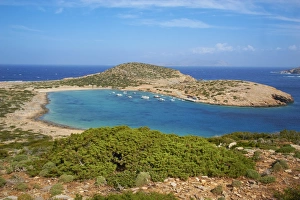 Cylades Prints: Kalotaritissa beach, Amorgos, Cyclades, Aegean, Greek Islands, Greece, Europe