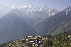 Kinnaur Prints: Kalpa village