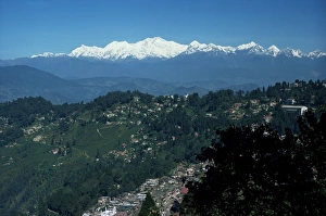 Kanchenjunga Prints: Kanchenjunga massif seen from Tiger Hill