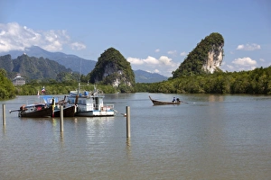 Krabi Prints: Kao Kanap Nam (Twin Mountains), Krabi, Thailand, Southeast Asia, Asia