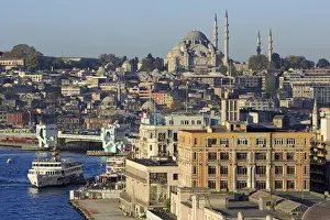 Golden Horn Prints: Karakoy area on the Golden Horn, Istanbul, Turkey, Europe