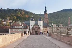 Heilig Geist Church Prints: Karl Theodor Bridge with Stadttor gate and Heilig Geist Church