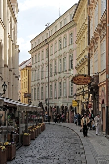 Cobble Stone Prints: Karlova Street, Old Town, Prague, Czech Republic, Europe
