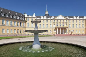 18th Century Gallery: Karlsruhe Castle, Karlsruhe, Baden Wurttemberg, Germany, Europe