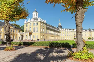 Baden Wurttemberg Prints: Karlsruhe Palace with Palace Square, Karlsruhe, Baden-Wurttemberg, Germany, Europe