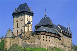Karlstejn Castle, 14th century, near Prague, Czech Republic, Europe