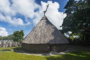 Karnak tribal compund, Saint Joseph, Ouvea, Loyalty Islands, New Caledonia, Pacific