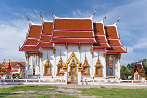 Karon Beach, Buddhist Temple, Phuket Island, Phuket, Thailand, Southeast Asia, Asia