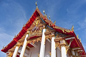 Karon Beach, Buddhist Temple, Phuket Island, Phuket, Thailand, Southeast Asia, Asia