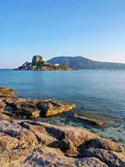 Kefalos Prints: Kastri Island seen from Agios Stefanos Beach