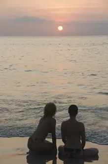 Couples Prints: Kata Beach, Phuket, Thailand, Southeast Asia, Asia
