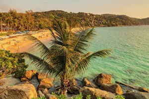 Palm Prints: Kata Noi Beach, Phuket, Andaman Sea, Thailand, Southeast Asia, Asia