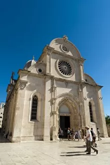 Images Dated 17th August 2010: Katedrala Sv. Jakova (St. James Cathedral), UNESCO World Heritage Site, Sibenik, Dalmatia region