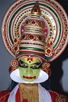 One Young Man Only Prints: Kathakali dancer in costume