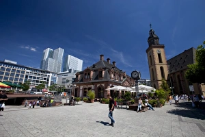 Frankfurt Prints: Katharinenkirche in Frankfurt am Main, Hesse, Germany, Europe