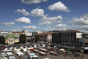 Turku Prints: Kauppatori Square (Market Square), Turku, Western Finland, Finland, Scandinavia, Europe