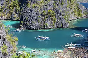 Boat Trip Prints: Kayangan Lake, Coron, Palawan, Philippines, Southeast Asia, Asia