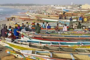 Images Dated 16th January 2008: Kayar fishing harbour, the biggest fishing harbour in Senegal, Senegal, West Africa, Africa