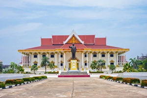 Vientiane Prints: Kaysone Phomvihane Museum, Vientiane, Laos, Indochina, Southeast Asia, Asia