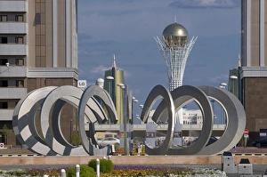 Astana Prints: Kaz Munai Gas Building, Astana, Kazakhstan, Central Asia, Asia