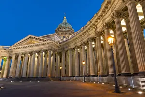 Typically Russian Prints: Kazan Cathedral, St. Petersburg, Russia, Europe