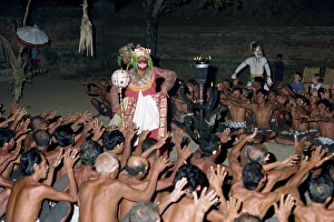 Arms Raised Prints: Kecak dance