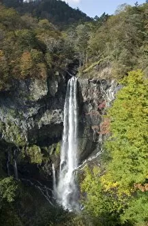 Images Dated 15th October 2009: Kegon-no-taki, waterfall 97m high, Chuzenji, Nikko, Honshu, Japan
