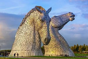 Public Park Prints: The Kelpies, The Helix Park, Falkirk, Scotland, United Kingdom, Europe