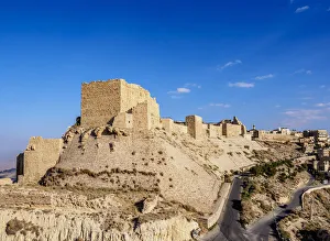 Surrounding Wall Prints: Kerak Castle, Al-Karak, Karak Governorate, Jordan, Middle East